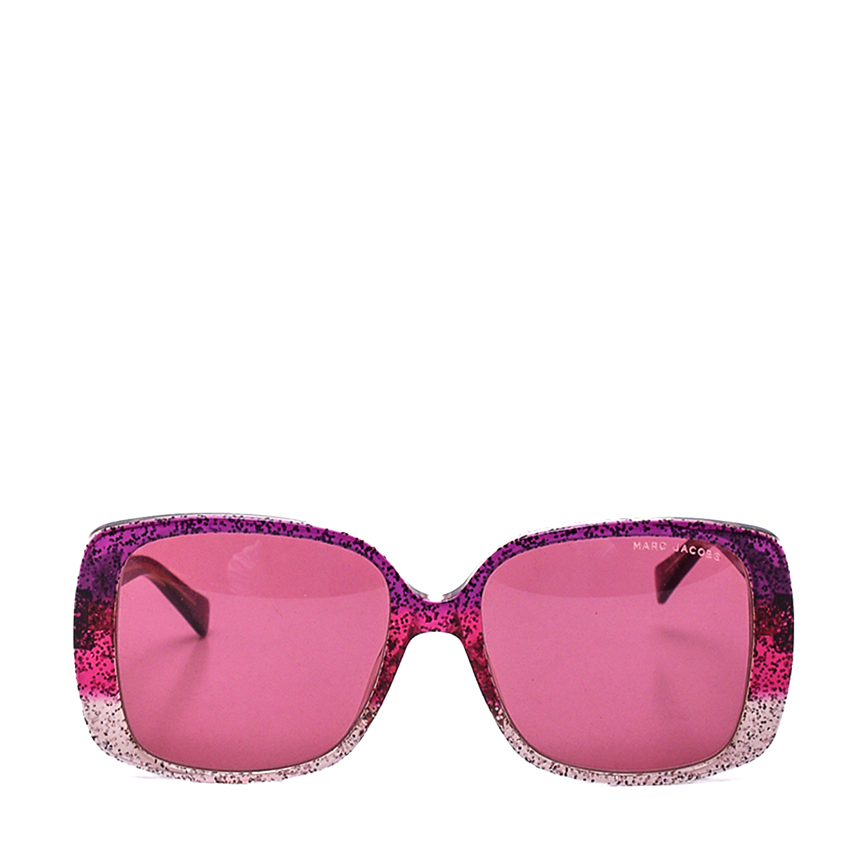 Marc Jacobs- Pink & Gold Glitter Print Square Sunglasses